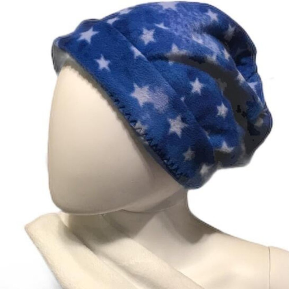 Patriotic Stars Fleece Versatile Beenie Watchman Cap NeckGaiter Dorag
